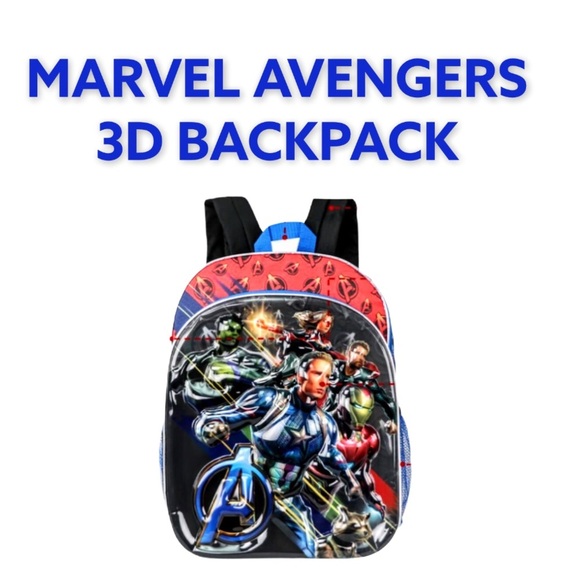 NWT Marvel Avengers 3D Backpack - Picture 1 of 15